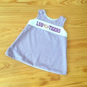 LSU Gingham Dress